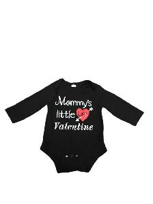 Baby Boys’ Mommy’s Little Valentine Long-Sleeve Romper