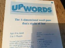 Upwords  du fabricant de SCRABBLE  mots en hauteur an1997 - Photo 7