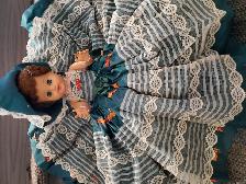 GRANDE POUPÉE NEUVE 14'HAU YEUX OUVRENT FERMENT BELLE ROBE$15.00 - Photo 2
