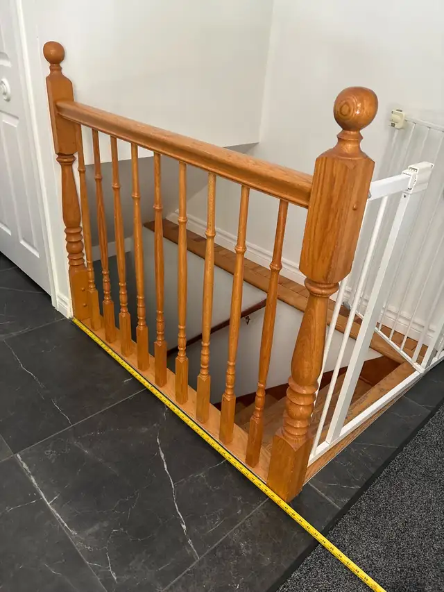 rampe en chêne 60$