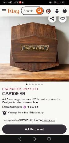 Vintage Dagbladen Wall Hanging Magazine Holder and Accents - Photo 7