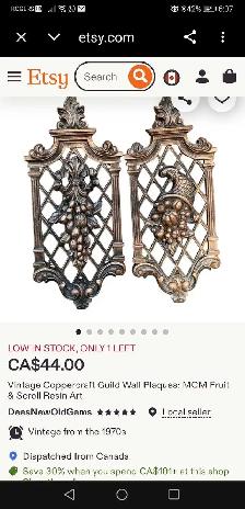 4 Vintage Syrco Copper craft Accents - Photo 7