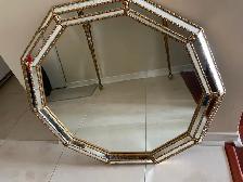 Large Beautiful decorative  round wall MIRROR - Photo 2