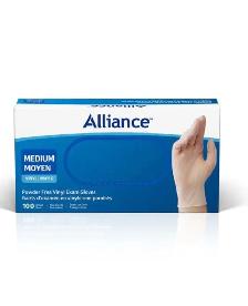Alliance Powder Free Vinyl Exam Gloves - Photo 2