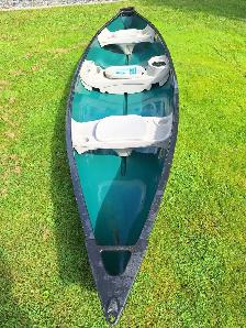 16.5 ft Waterquest Canoe - Hybrid Square Back With 2 Paddles - Photo 4