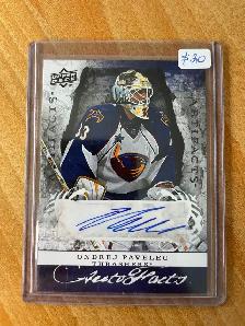 2008-09 Artifacts Autofacts Ondrej Pavelec Atlanta Thrashers