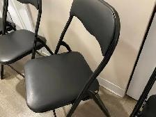 For Sale 5 black folding chairs - Photo 3