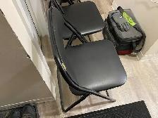 For Sale 5 black folding chairs - Photo 5