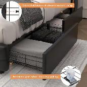 Brand New 4-Drawer King Bed with Headboard $259 - Photo 6