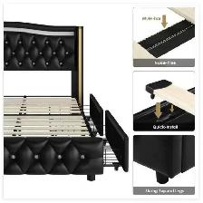 Brand New 4-Drawer King Bed with Headboard $259 - Photo 9