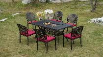 Brand New 7pcs Aluminum Patio Dining Set BBQ Table $1699 - Photo 2