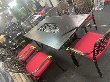 Brand New 7pcs Aluminum Patio Dining Set BBQ Table $1699 - Photo 5