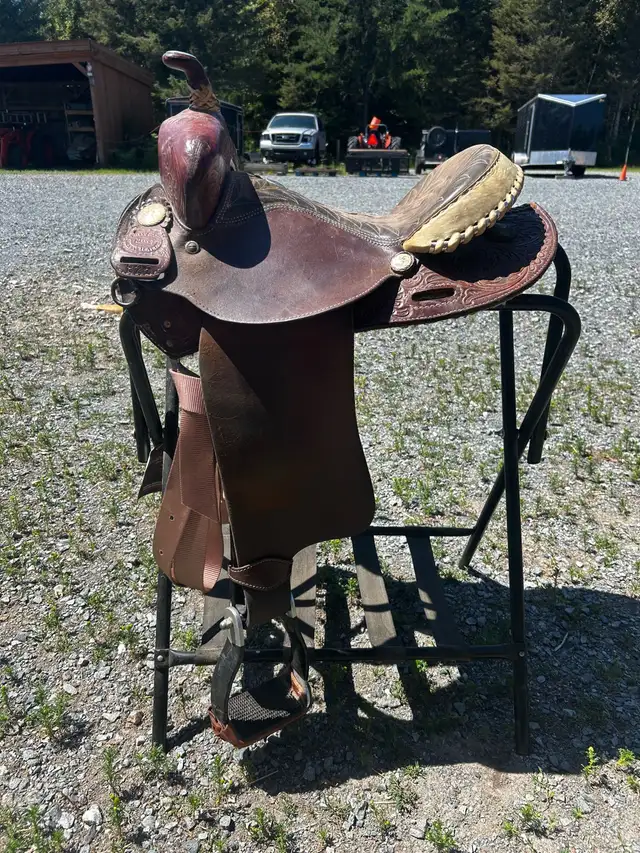 western horse saddle