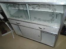 1950s Retro Vintage Grey Kitchen table with Matching Buffet! - Photo 3