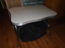 1950s Retro Vintage Grey Kitchen table with Matching Buffet! - Photo 5