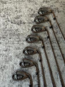 Callaway Rogue X iron set stiff shafts