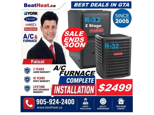 high efficiency carrier , Lennox & Goodman air conditioner SALE