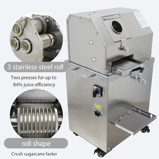 High juicing rate Electric Sugar Cane Ginger Press 110v 134076