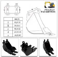 Narrow Trenching Bucket for Mini Excavators Digger 033174 - Photo 3