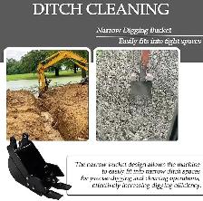 Narrow Trenching Bucket for Mini Excavators Digger 033174 - Photo 6