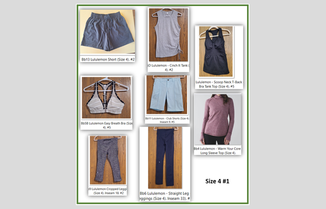 Lululemon (Size 4). Excellent /Good condition. #Bb30-1