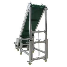 110V Industrial Transport PVC Belt Climbing Conveyor 230351 - Photo 3