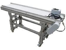 59''x12'' Baffle White Food Grade PU Belt Conveyor 110V 230556