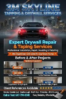 drywaller taper available for small jobs and repairs