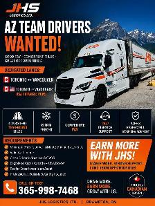 AZ TEAM DRIVERS WANTED CANADA AND USA