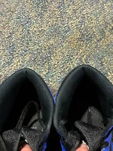 Men’s,  Air Jordan 1 Mid Hyper Royal Basketball Shoes - Photo 6