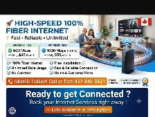 100% Fiber Internet | 500 Mbps $45 | 1 Gbps $55 | Unlimited Data