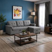 Elegant New Sectional Sofa Bed In Fabric Upholstery At Hot Sale - Photo 2
