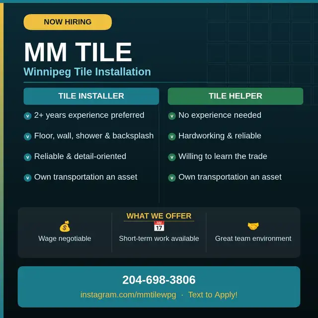 Hiring Tile Installer