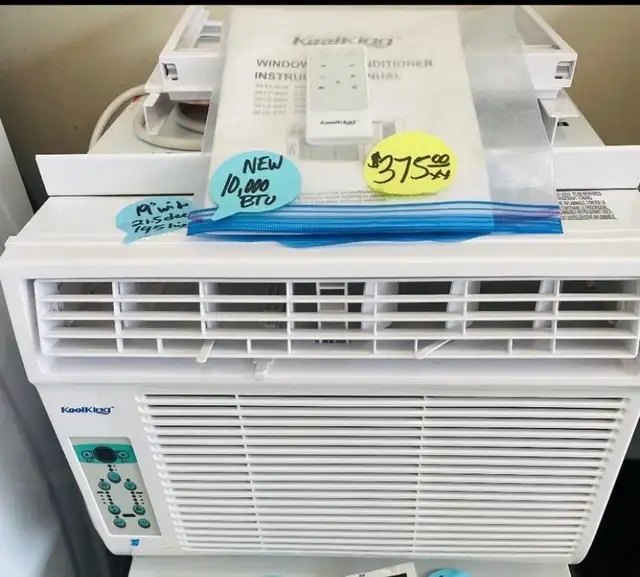 Two 10,000 BTU Window Air Conditioners