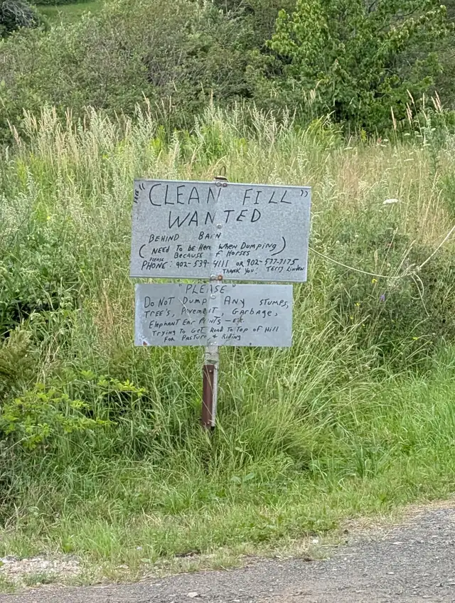 Clean Fill Wanted