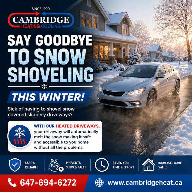 Heated Driveway Installation in Ontario