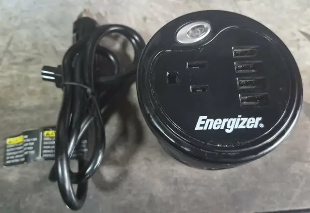 ENERGIZER EN120 120W CAR POWER INVERTER – AC OUTLET   4 USB – 25