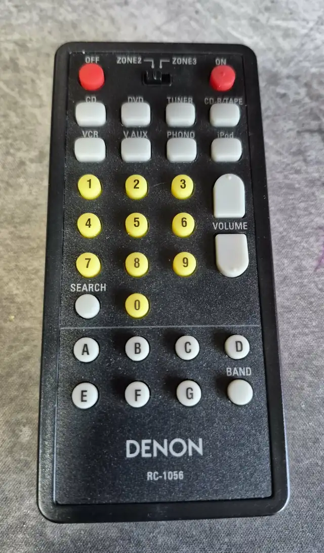 DENON RC-1056 OEM REMOTE CONTROL – GENUINE – TESTED – $20