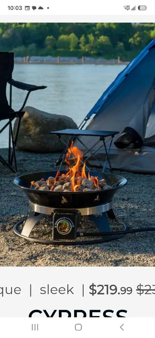 New Portable Propane Fire Pit