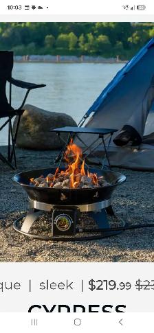 New Portable Propane Fire Pit