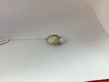 Bague en or 14k avec perle - Photo 2
