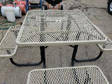 EIGHT SEAT STEEL RUBBER COATED PICNIC TABLE COMMERCIAL - Photo 4