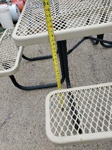 EIGHT SEAT STEEL RUBBER COATED PICNIC TABLE COMMERCIAL - Photo 5