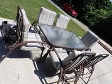 Patio Set with 6 Chairs