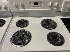 Cuisinière blanche ronds serpentins autonettoyante Whirlpool - Photo 2