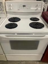 Cuisinière blanche ronds serpentins Kenmore