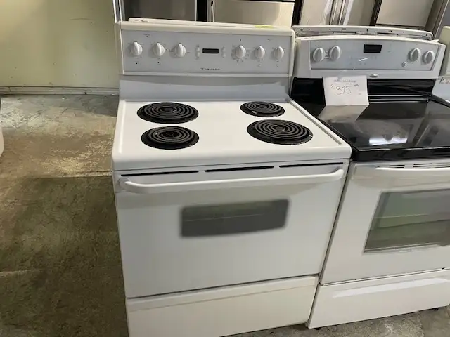 Cuisinière blanche ronds serpentins Kenmore