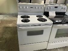 Cuisinière blanche ronds serpentins Kenmore