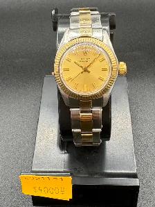 ROLEX Oyster Perpetual 18K Gold & Stainless Steel Women's Watch