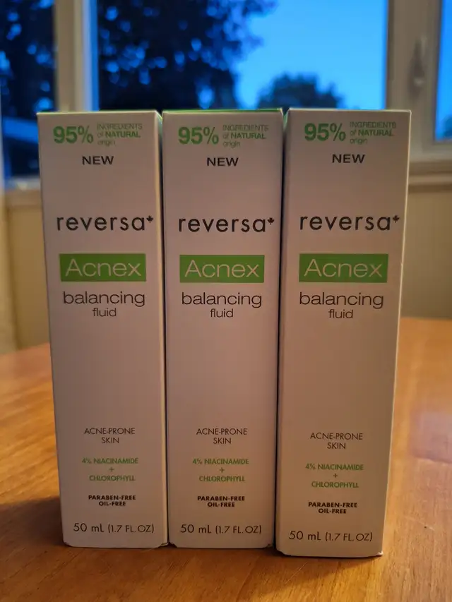 Reversa Acnex Fluide équilibrant 50 mL – Neuf – 12 $